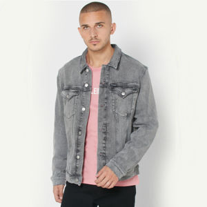 Calvin Klein pánská šedá džínová bunda - XXL (1BZ)